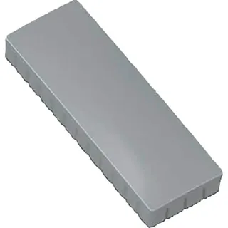 MAUL Rechteckmagnete grau 10er Set starker Halt bruchsicher | sicherer Halt für Notizen, dezentes Grau fürs Büro, flaches rechteckiges Design, ideal für Whiteboard & Magnettafel