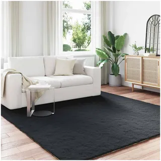 vidaXL Teppich Olite Schwarz 240 x 240 cm