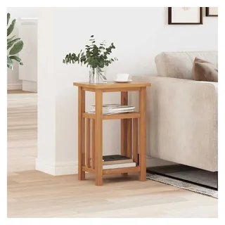 vidaXL Beistelltisch mit Zeitungsablage 27x35x55 cm Massivholz Eiche