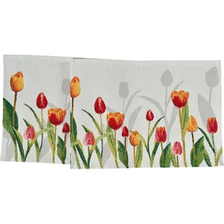 Sander Tischläufer TULPENWIESE 32x96cm Gobelin Ostern Frühling