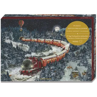 Coppenrath Verlag Puzzle-Adventskalender Weihnachtsexpress