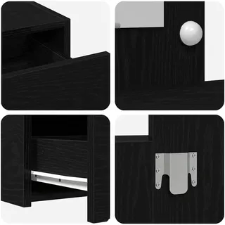 vidaXL Schminktisch, Journey with led 40 x 70 cm Holzwerkstoff 865236
