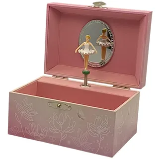 Musicboxworld MMM GmbH 22215 Spieluhr Schmuckdose mit Ballerina | Für Mädchen, Tanzende Ballerina, Mit Melodie, Schmuckkästchen