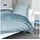 steinblau/denimblau 200 x 200 cm + 2 x 80 x 80 cm