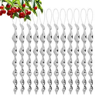 12 Stück Taubenabwehr Balkon,für Vogelabwehr Windspiel,Vogelschreck Pigeon Repellent,Vertreiben Vögel Amsel,Anti Baum Gegen,Hauswand zur Obstbäume Abschreckung,Schwalbenabwehr Spiral Silber