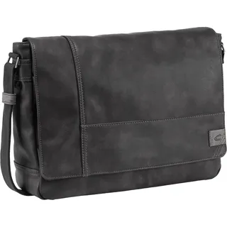 CAMEL ACTIVE Herren Messenger Bag Kunstleder Schwarz
