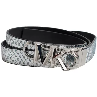 Michael Kors Dünner, wendbarer Damengürtel aus Metallic-Leder 558992 - S