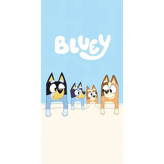 Aymax Bluey Handtuch 70 x 140 cm blau