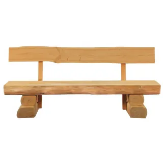 Gartenbank Rustikal – 2-/3-Sitzer Bank aus Douglasienholz mit einer Breite von 120–200 cm, mit oder ohne Lehne, naturbelassen