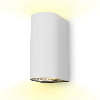 B.K.Licht Außenleuchte Kunststoff, Metall 15,1x6,7x9,2 cm inkl. 5W 400 Lumen weiß