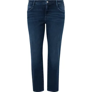 s.Oliver - Jeans / Curvy Fit / Mid Rise / Straight Leg, Damen, blau, 44
