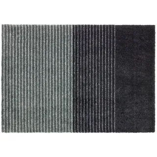 Schöner Wohnen FUßMATTE Manhattan, Anthrazit, Grau, Textil, Streifen, rechteckig, 50x70 cm, Bsci, rutschfest, schmutzabweisend, Teppiche & Böden, Fuß & Stufenmatten, Fußmatten und Schmutzfangmatten