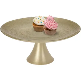 OTIX Kuchenplatte - mit Fuß - Gold - 28cm