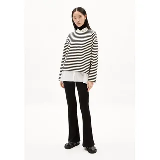 ARMEDANGELS Frankaa Sweatshirt Streifen Schwarz M