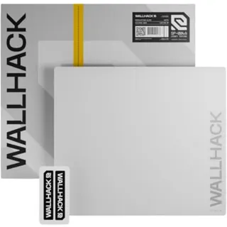 Wallhack SP-004A Glas Gaming Mauspad – 4. Gen mikrogeätzte Oberfläche, großes Mauspad für Esports, Ultra-Fast Glide mit Stopping Power, gehärtetes Glas, langlebig & tragbar, 390×450 mm | Weiß