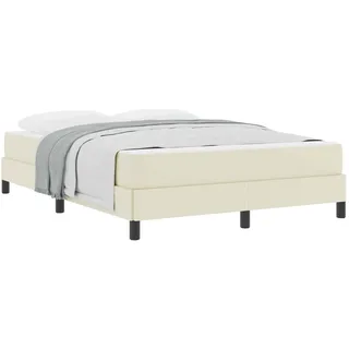 vidaXL Bett 140 x 200 cm Creme