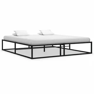 vidaXL Bettgestell 180 x 200 cm Schwarz