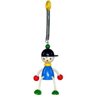 Hess Holzspielzeug 14705 - Schwingfigur aus Holz mit Metallfeder, Serie Joe, für Kinder ab 3 Jahren, handgefertigt, Geschenk zum Geburtstag, Weihnachten oder Ostern