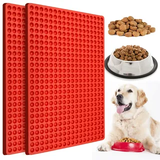 Palksky Mini-Silikonform mit 468 Mulden, runde Form für Schokoladentropfen, Hunde-Leckerli-Pfannen/Halbkugeln, Gummibonbon-Formen für Ganache, Gelee, Karamell, Kekse, Haustier-Leckereien, Backform, 2