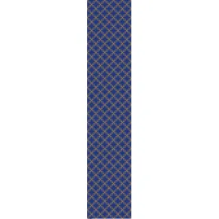 Ambiance Sticker Vliestapete, vorgeklebt, Rolle, Retro, Ornamente, Blau und Gelb, selbstklebend, dekorativ – 1 Rolle à 300 x 60 cm