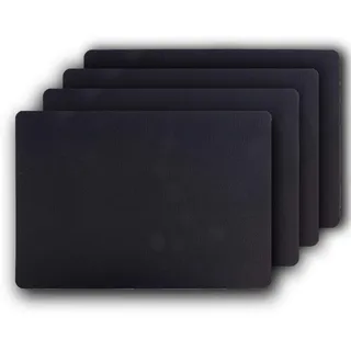Westmark 4 Tischsets/Platzdeckchen, 43 x 30 cm, Synthetik, Textilcharakter, Saleen-Edition: Terra, Schwarz, 01057019150