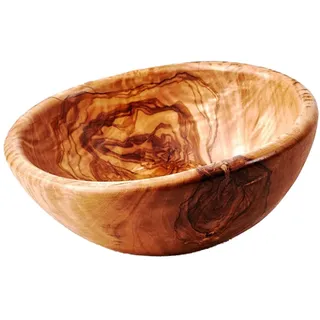 Obstschale aus Holz, Olivenholz (28cm Durchmesser)