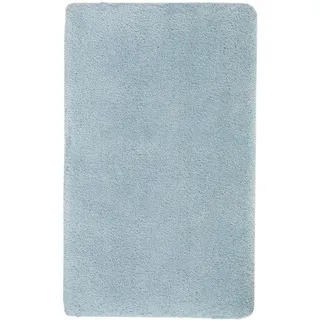 Aquanova Badteppich Mauro, Hellblau, Textil, Uni, rechteckig, 120x70 cm, für Fußbodenheizung geeignet, rutschhemmend, Badtextilien, Badematten