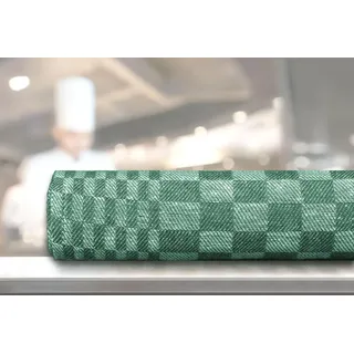 Castejo 8-er Pack Grubentücher, Geschirrtücher, Trockentücher, 50 x 100 cm Halbleinen 55% Leinen 45% Baumwolle CA054 (grün)