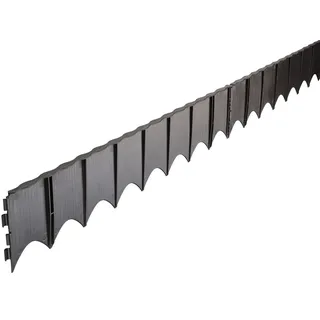 GARANTIA Rasenkante Edgar 450 x 13 cm 6 Stück Anthrazit-Braun