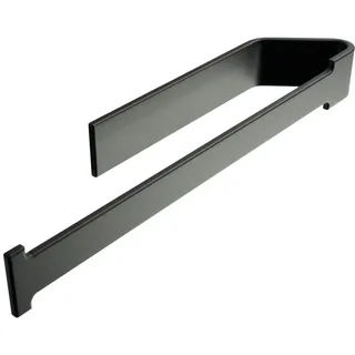 Designfabrik Hamburg Küchenrollenhalter DFHH KRH, Aluminium Vollmaterial, ohne Bohren, abrutschsicher schwarz