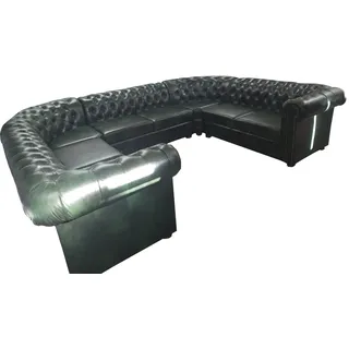 Chesterfield Ecksofa U Form Ledersofa Ecksofas Leder Couch Modern Neu