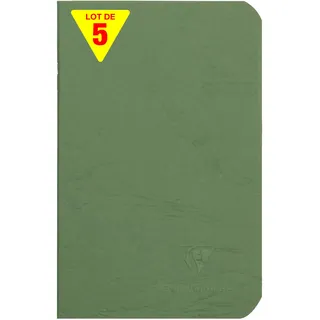 Clairefontaine Notizbuch Age Bag 9x14 cm 48 Blatt blanko Grün
