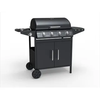 Tepro Gasgrill Tarboro 4 mit Seitenbrenner - Schwarz