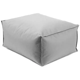 mokebo Outdoor Pouf o. Hocker in Grau Der Ruhestifter Fußhocker mit EPS-Perlen Füllung