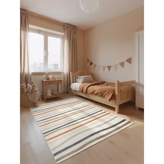 HANSE HOME Linnea Kinderteppich 160 x 235 cm Beige/Creme Multifarben