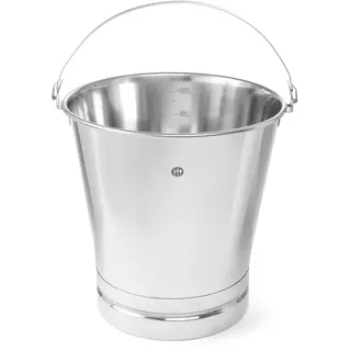 HENDI Eimer, mit verstärktem Boden, 10L, ø280x(H) 270mm, Edelstahl