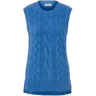 Tchibo - Strick-Pullunder mit Zopfmuster - Damen - Gr. M - hellblau