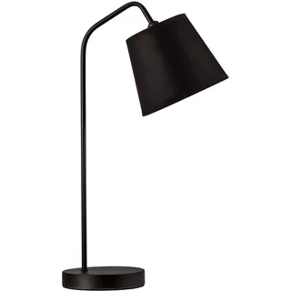 Pauleen 48082 True Elegance Tischleuchte {Leistung_Naming} E14 Schreibtischlampe Schwarz Tischlampe 230V Metall/Stoff