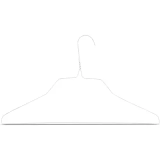 RSR Hangers Kleiderbügel Kleiderbügel Metall Weiß XXL 50 cm, (50-tlg)