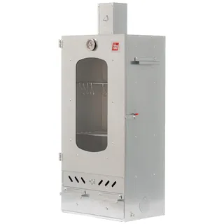 Ita Räucherofen 7012 - 81x28x40 cm - Premium Räucherschrank - Legierter Stahl, - Smoker mit Sichtfenster - Kamin