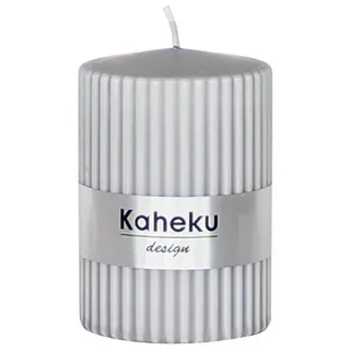 Kaheku Stumpenkerze Kaheku Rillenkerze, Powder Steingrau, Ø 5,8 cm, 1173000003 (1-tlg)