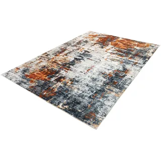 Riess Ambiente Design Teppich MODERN Art - 230x160cm - grau Kupfer - Kurzflor Indoor-Teppich