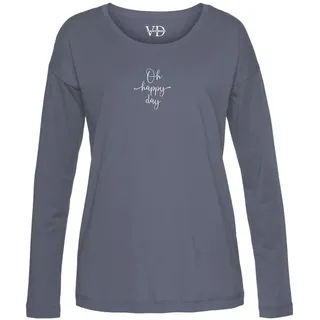 vivance dreams by lascana Pyjamaoberteil Blau 44/46