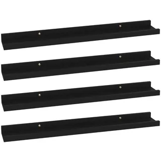 vidaXL Wandregal 60 x 9 x 3 cm Schwarz