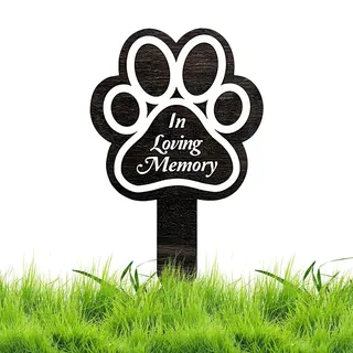 Haustier-Gedenk-Gartenstecker – Gedenkgarten, Friedhofspfahl | Haustierverlust, Outdoor-Plaketten, Hundekralle, Trauer, Garten, Grabdekoration