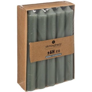Atmosphera - Packung mit 10 Kerzenstiften - Eukalyptus grün - 45g - Grün
