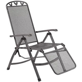 Greemotion Toulouse Gartenstuhl 5-fach verstellbar 1 x 70 x 106 cm eisengrau
