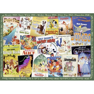 Ravensburger Puzzle 19874 - Disney Vintage Movie Poster - 1000 Teile Disney Puzzle für Erwachsene und Kinder ab 14 Jahren