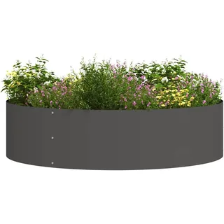 vidaXL Gartenpflanzer 5 Pcs 80 x 80 x 20 cm Schwarz