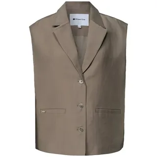 STREET ONE Weste in A-Linie mit Reverskragen - beige 34 EU